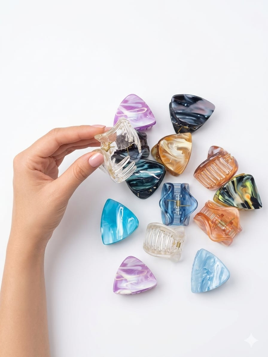 Marble Claw Hair Clips/Catchers