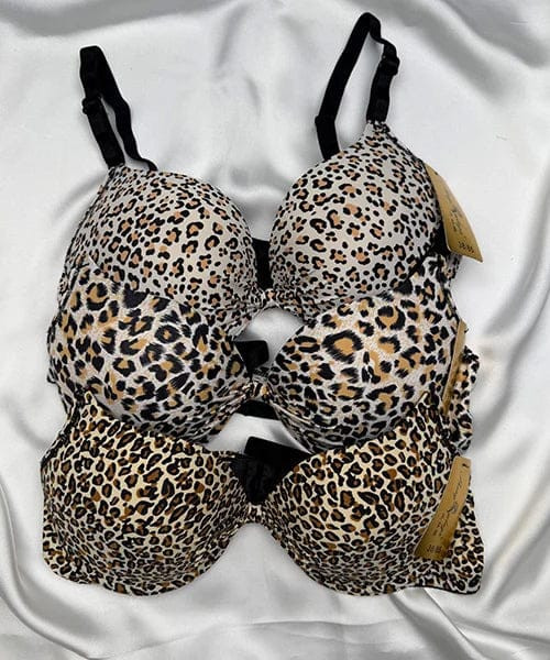 Leopard Print Padded Bra