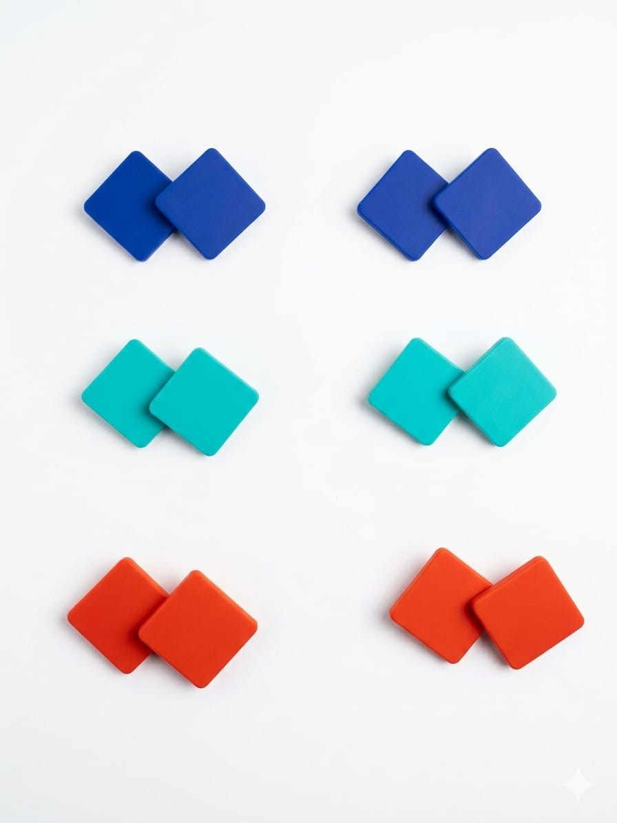 Square Stud Earrings