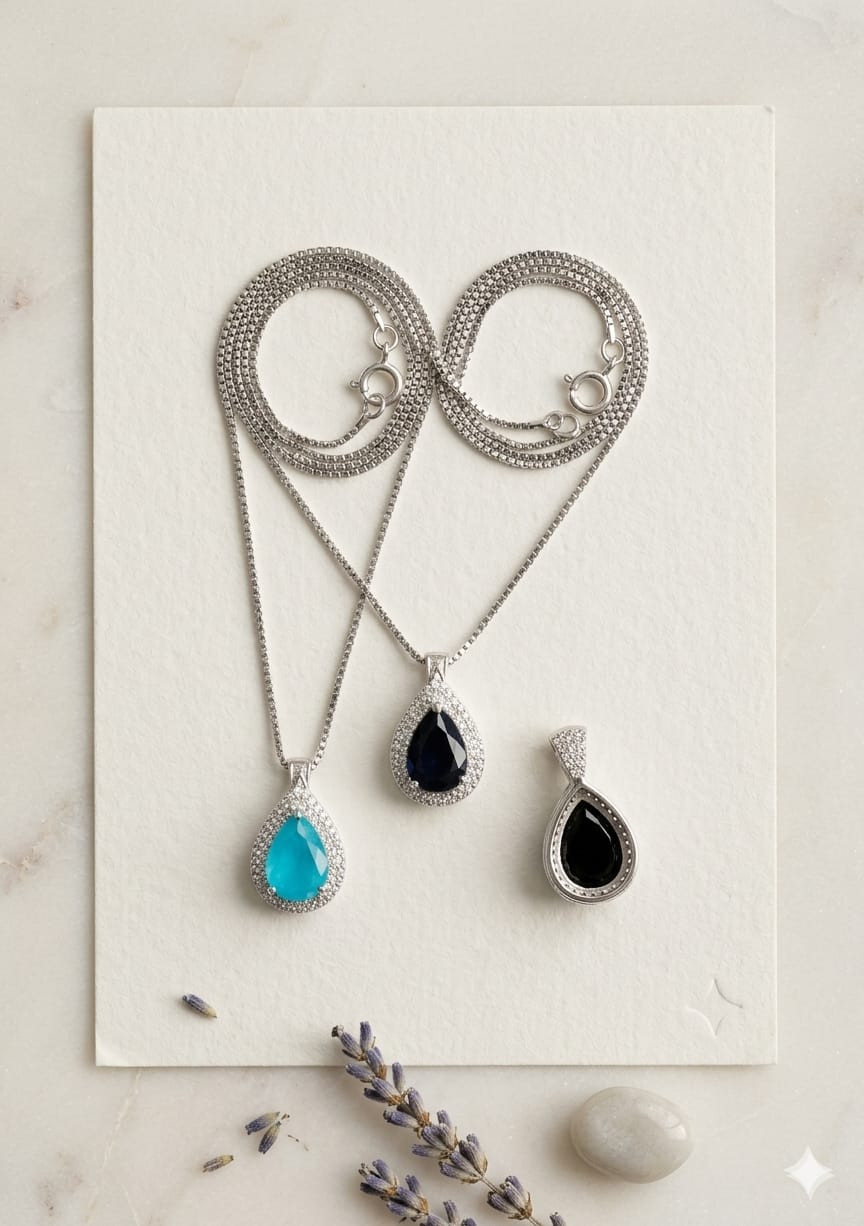 Teardrop Crystal Necklace