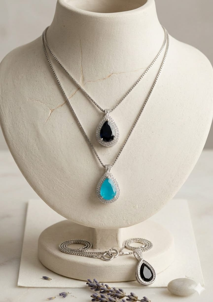 Teardrop Crystal Necklace