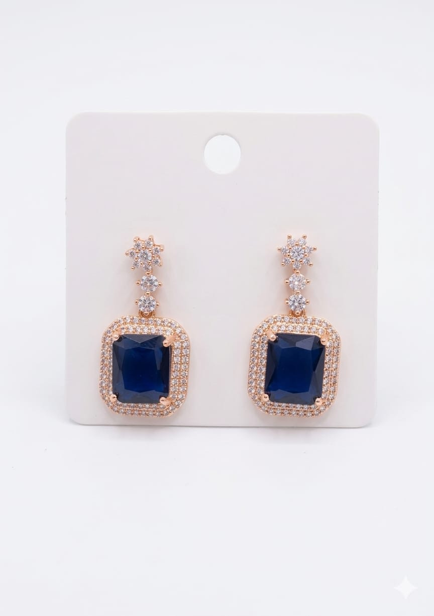 Sapphire Style Dangle Earrings