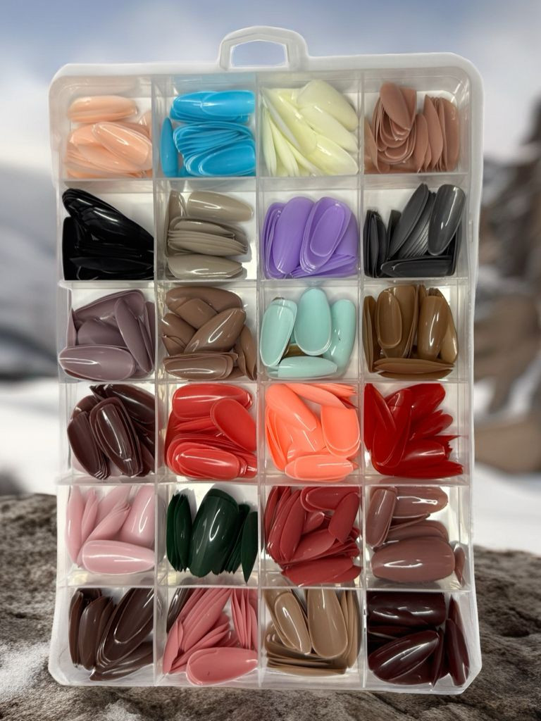 Multicolor Nail Tps (24 Pieces)