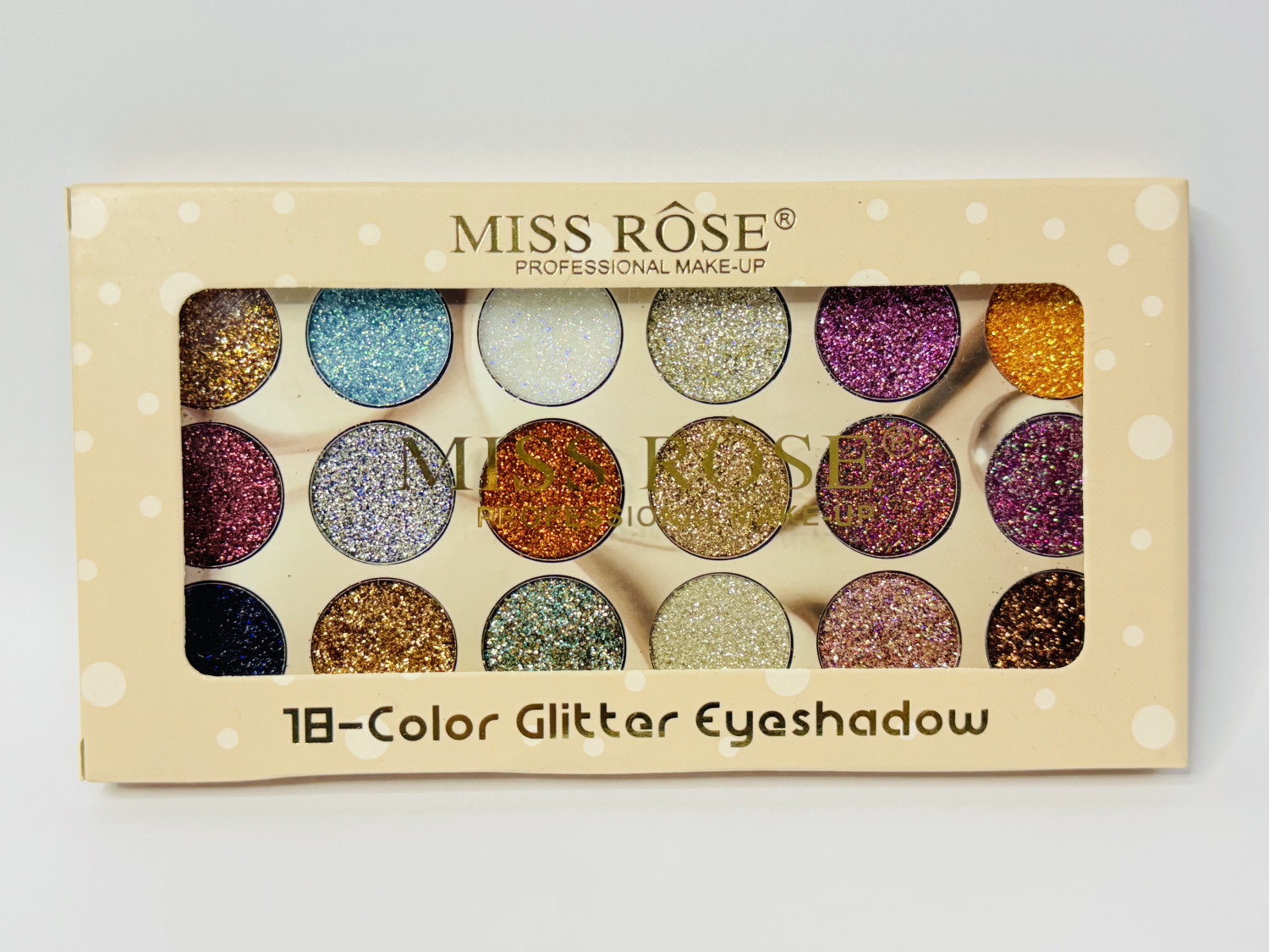 Miss Rose 18 color Mini Glitter Eye palette