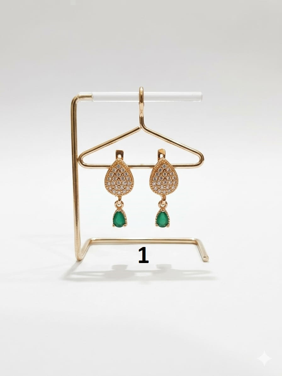 Zirconia Teardrop Earrings