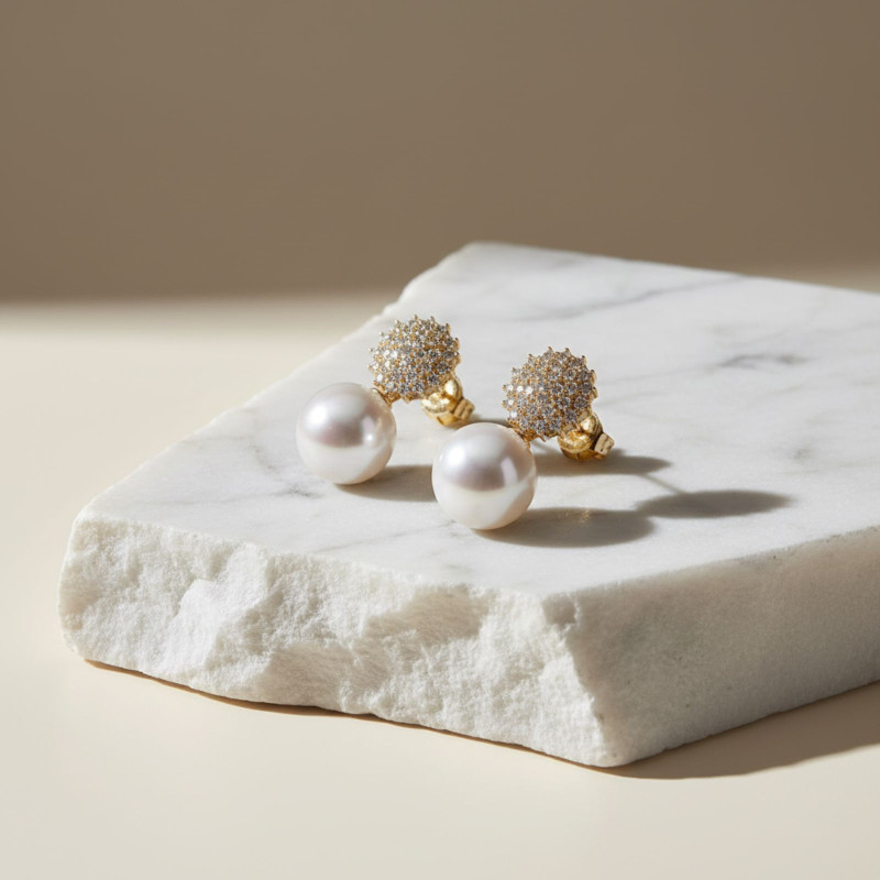 Elegant Pearl Studs